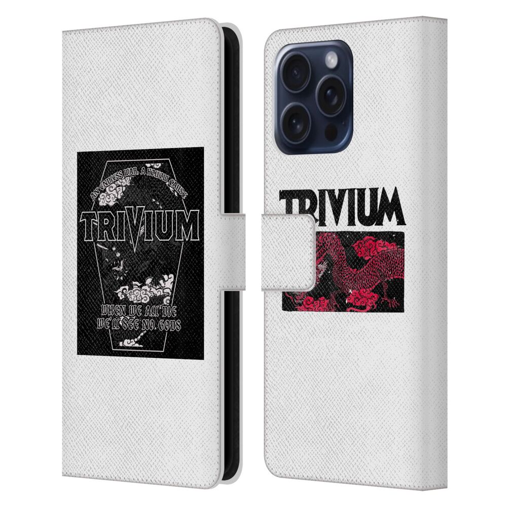 TRIVIUM トリヴィアム - Graphics / Double Dragons レザー手帳型 / Apple iPhoneケース - PGS
